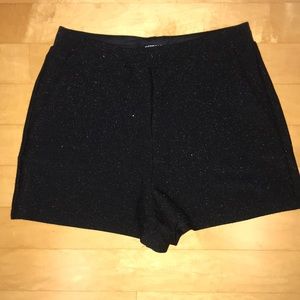 Black glitter EXPRESS shorts